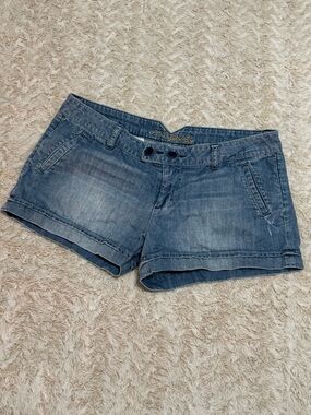Vintage American Eagle blue denim mini shorts